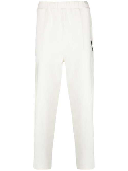 Tapered-leg jersey trousers - Neutrals