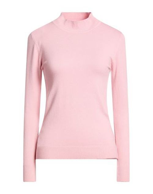 Woman Turtleneck Pink Size L/XL Viscose, Polyamide, Polyester