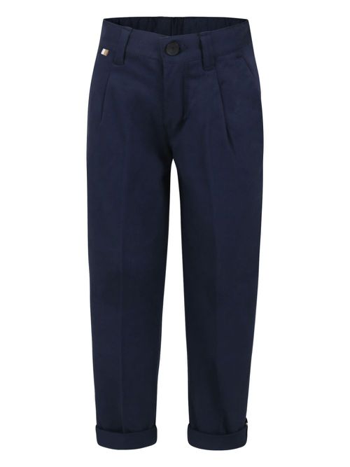 Logo-tag trousers - Blue