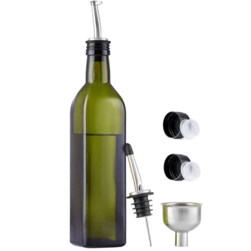Olive Oil Dispenser Bottle For Kitchen - Green