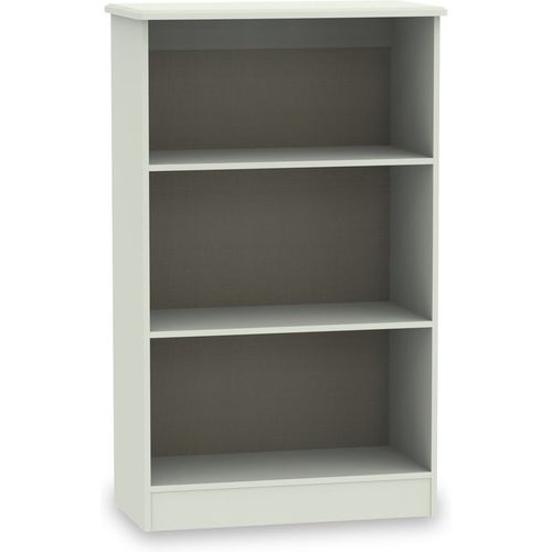 Beckett Contemporary 3 Shelf Bookcase | Cream White Black | Roseland