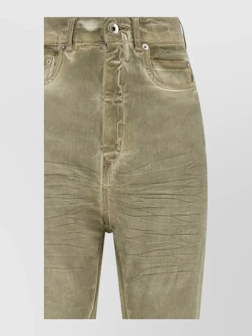 Rick Owens Drkshdw - bolan high waist bootcut denim trouser