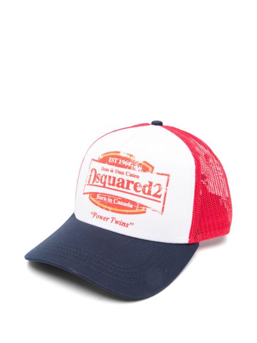 Logo-print cap - Blue
