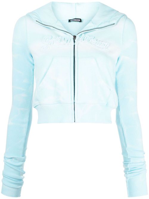 Tie-dye print cotton jacket - Blue
