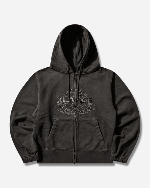 Men s World s Largest Brand Slim Zip Hoodie Black