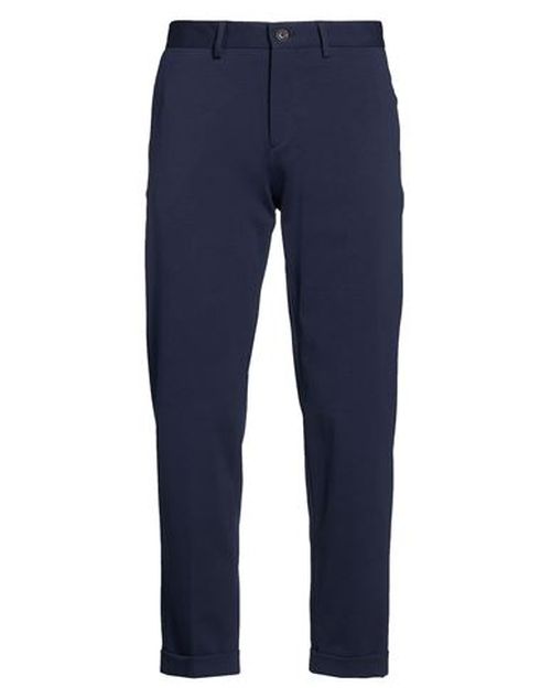 Man Pants Navy Size 34 Cotton, Polyamide, Elastane