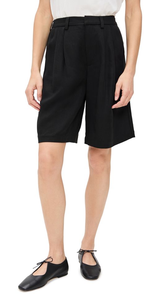 Reformation Drew Low Rise Shorts Black