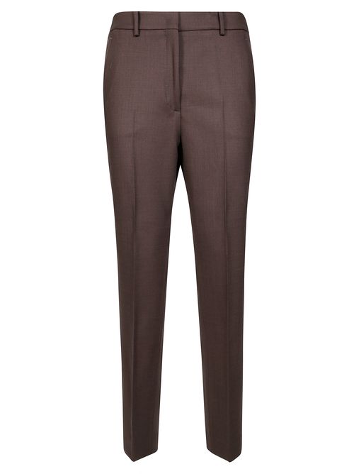 Elastic-Waist Straight-Leg Trousers