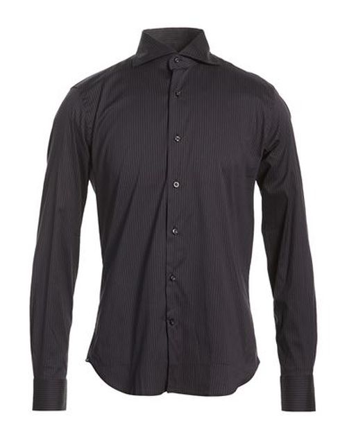 Man Shirt Black Size 15 ¾ Cotton, Polyamide, Elastane