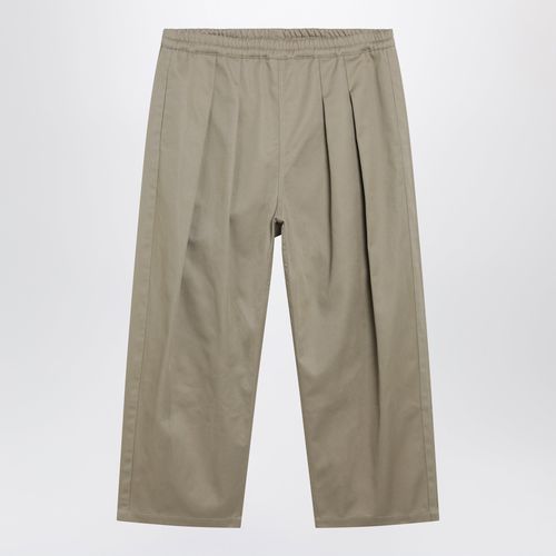 Maison Margiela Lowcrotch Cotton Gabardine Trousers In Beige