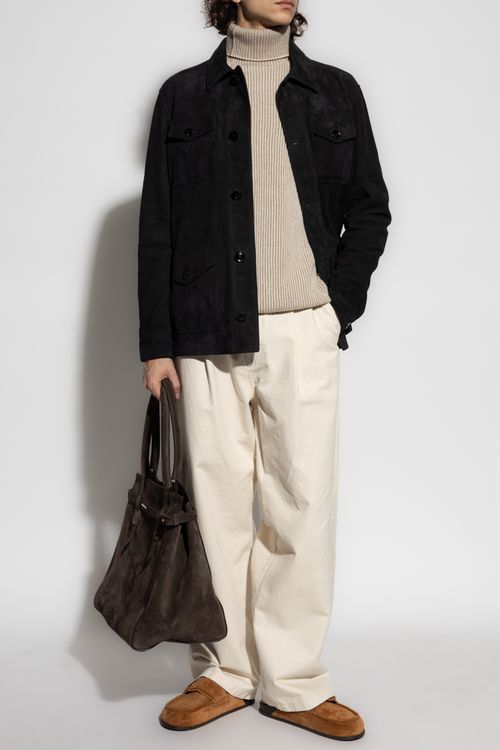 Cashmere Turtleneck, Men's, Cream