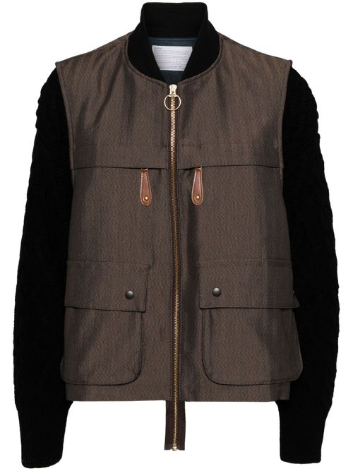Double-layered jacket - Brown
