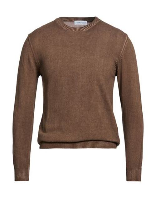 Man Sweater Dark brown Size 42 Cotton