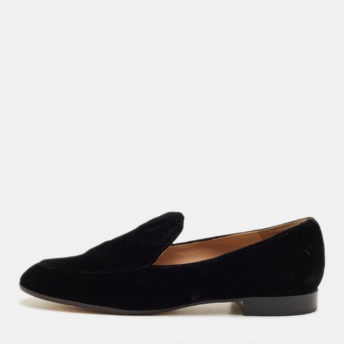Black Velvet Marcel Loafers