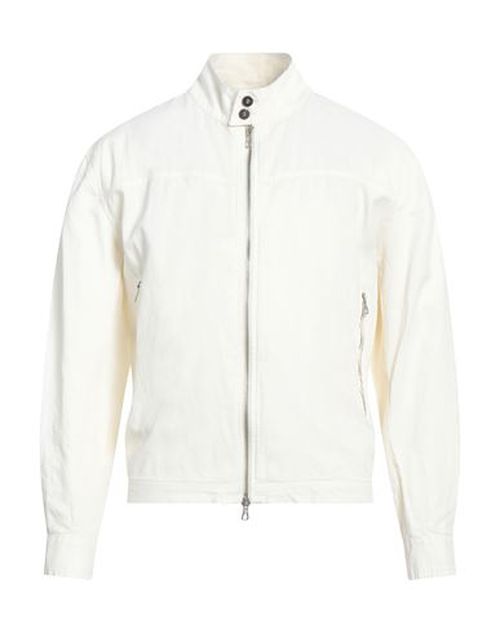Man Jacket Ivory Size L Linen, Polyurethane