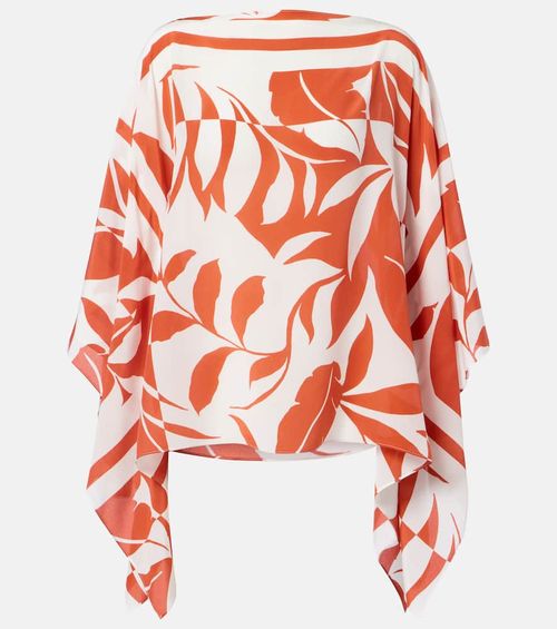 Tambuto printed silk blouse