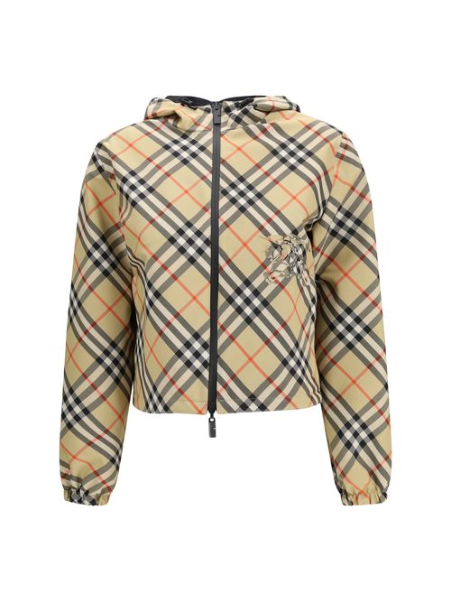 Reversible Check Jacket — Beige