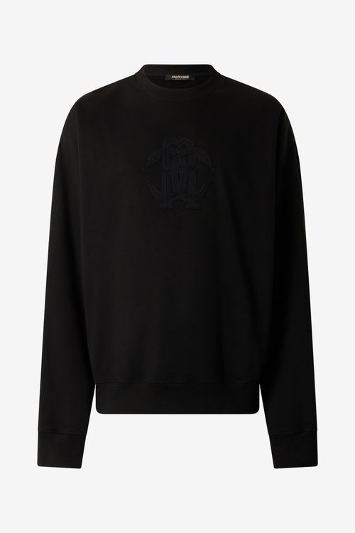 Sweatshirt With Mirror Snake Monogram Embroidery