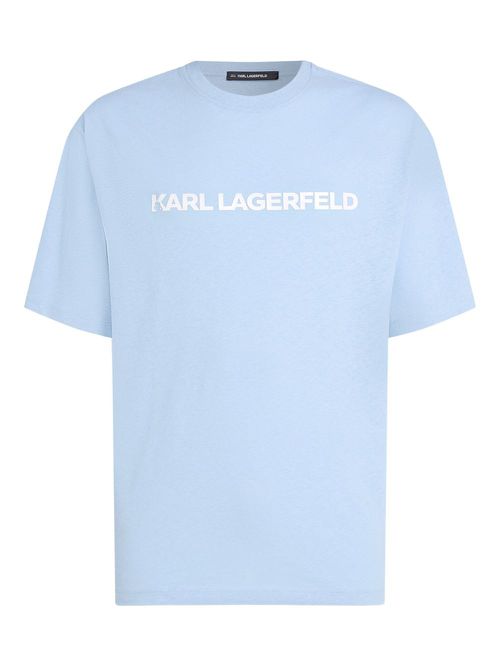 Logo-print T-shirt - Blue