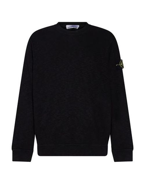 Man Sweatshirt Black Size L Cotton