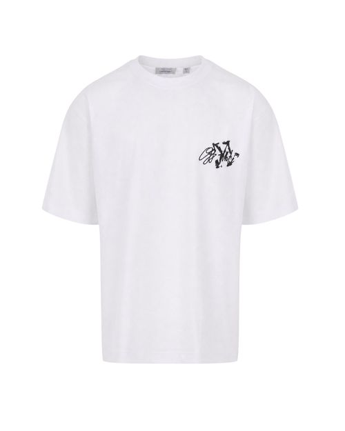 Logo-Embroidered Cotton T-Shirt — White