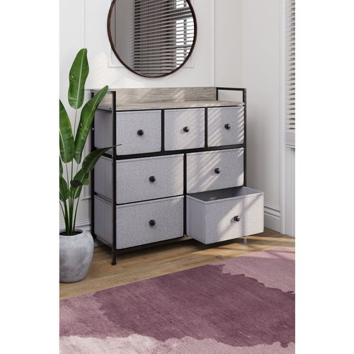 Vida Designs Chorley 7 Drawer Chest Of Drawers Fabric Storage