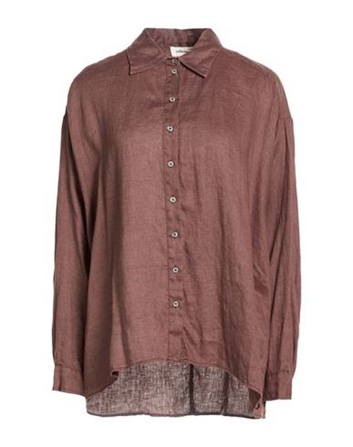 Woman Shirt Chocolate brown Size 8 Linen