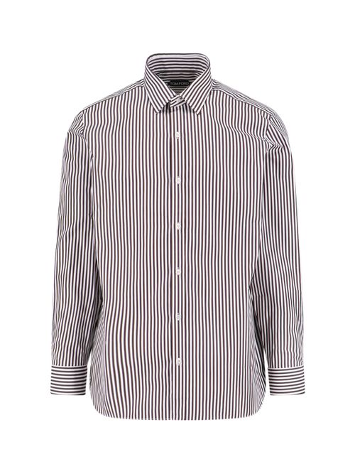 Men's 100% Cotton Dress Shirt with Mother-of-Pearl Buttons