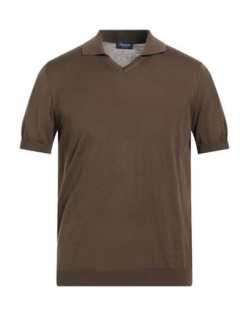 Man Sweater Chocolate brown Size 36 Cotton