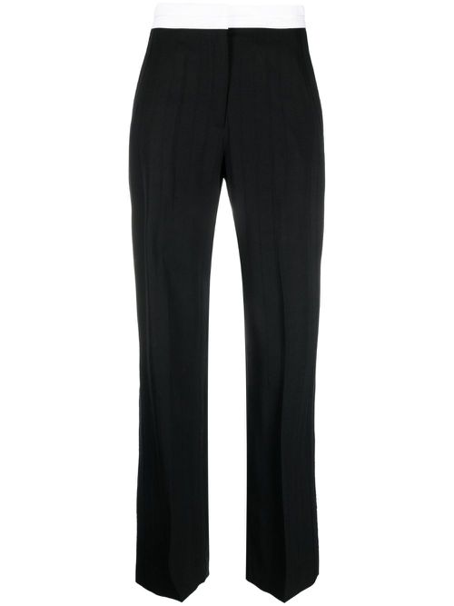 Straight-leg trousers - Black