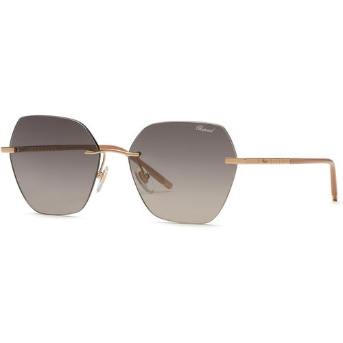 Chopard Mujer Chopard SCHL88M 300K Gafas de sol Metal Oro Fumar Cuadrada Espejo Matizado