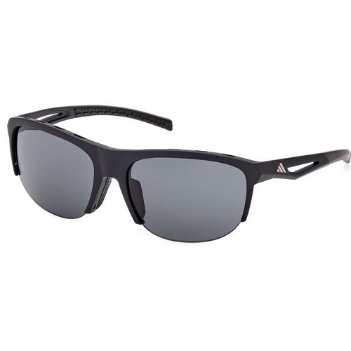 Adidas Sport Unisex Adidas Sport SP0112 02A Gafas de sol Inyectado Negro Fumar Cuadrada Norma