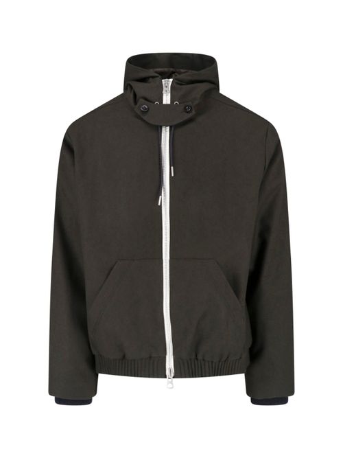 Wool-Blend Knit Sweatshirt Sweater with Cupro Lining