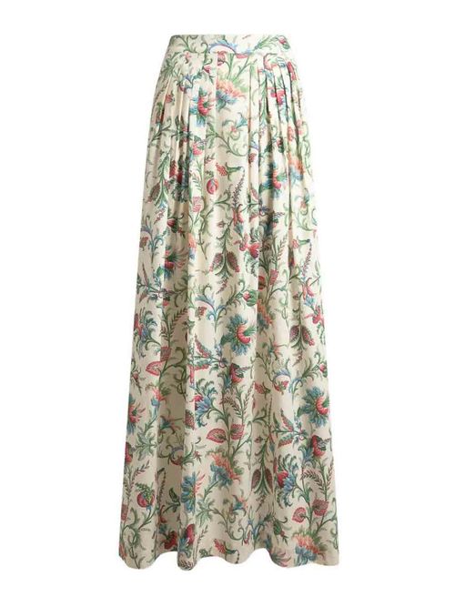 Floral midi skirt
