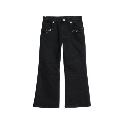 Horsebit-detail Flared Jeans