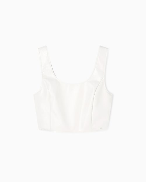 One-Shoulder Gloss Vinyl Top