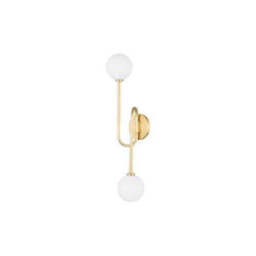 Mitzi Zani 2-Light Wall Sconce in Aged Bra