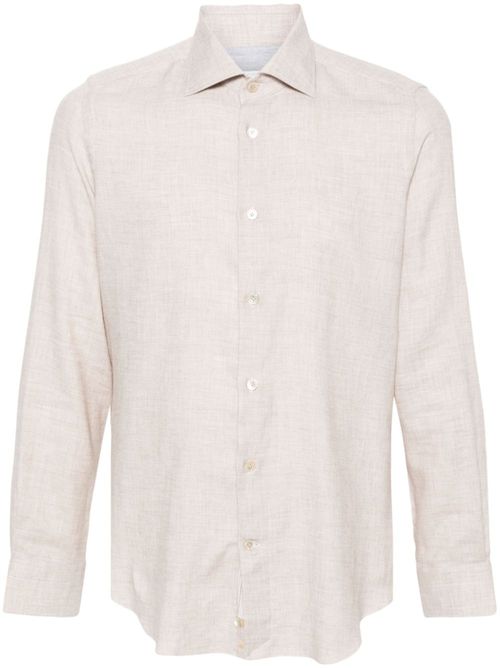 Slub-texture shirt - Neutrals