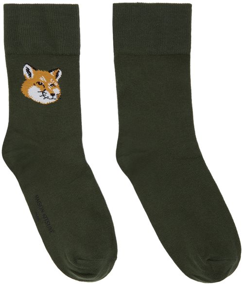 Khaki Foxhead Socks