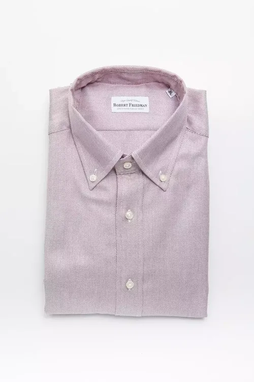 Robert Friedman Red Cotton Men's Men's Shirt