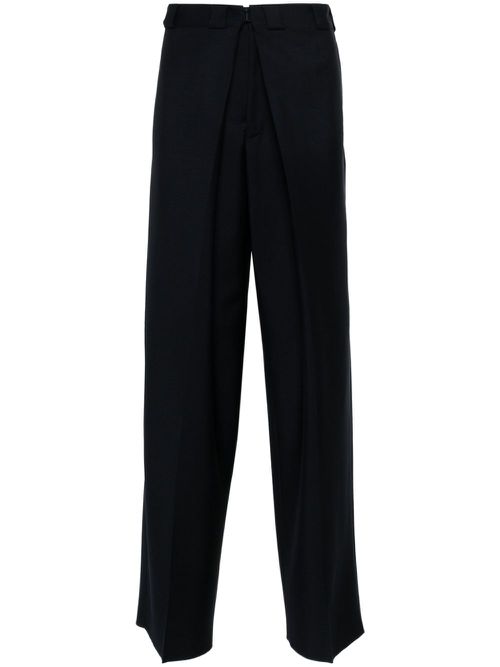Tailored straight-leg trousers - Blue