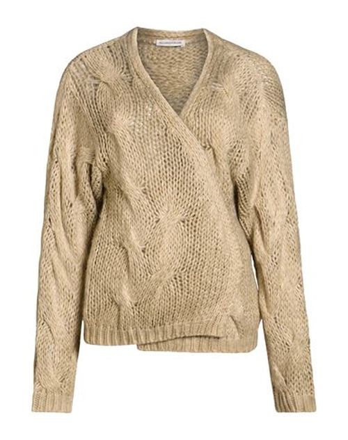 Woman Cardigan Khaki Size M Polyester, Wool, Acrylic