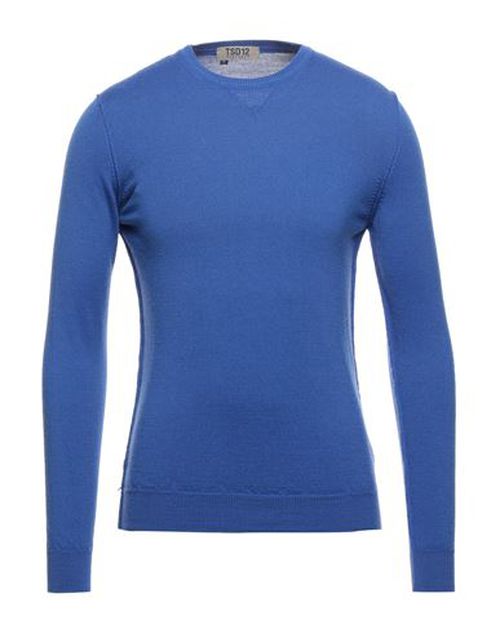 Man Sweater Bright blue Size L Merino Wool, Acrylic