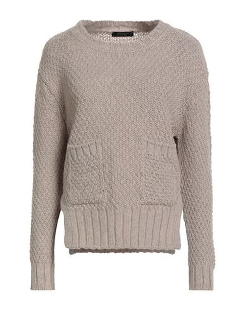 Woman Sweater Beige Size 4 Baby alpaca wool, Merino Wool
