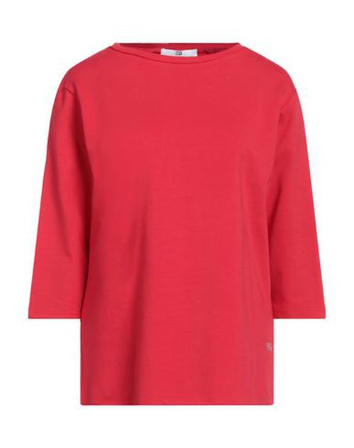 Woman Sweatshirt Red Size M/L Cotton, Elastane