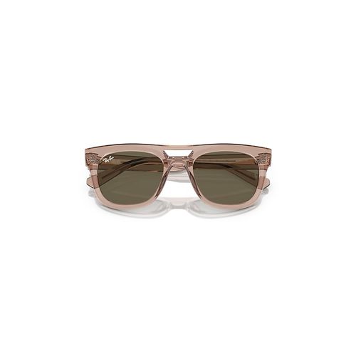 Ray-Ban Phil Bio-based Sunglasses Transparent Light Brown Frame Brown Lense