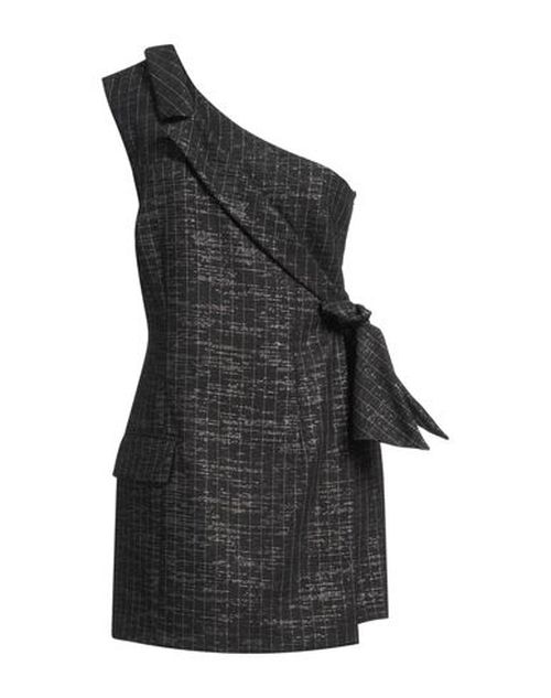 Woman Mini dress Black Size 4 Wool, Viscose, Polyester