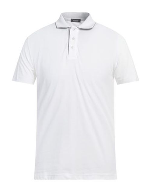 Rossopuro Man Polo shirt White Size 4 Cotton