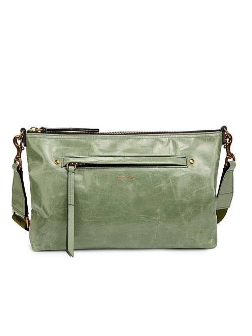 Women's Nessah Leather Shoulder Bag - Sage
