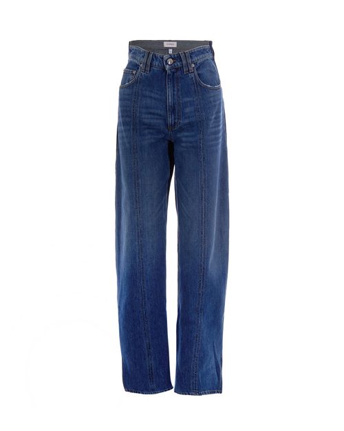Blue Regular Low Rise Jeans